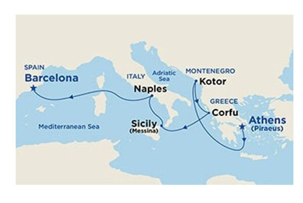 지중해-크루즈-지도